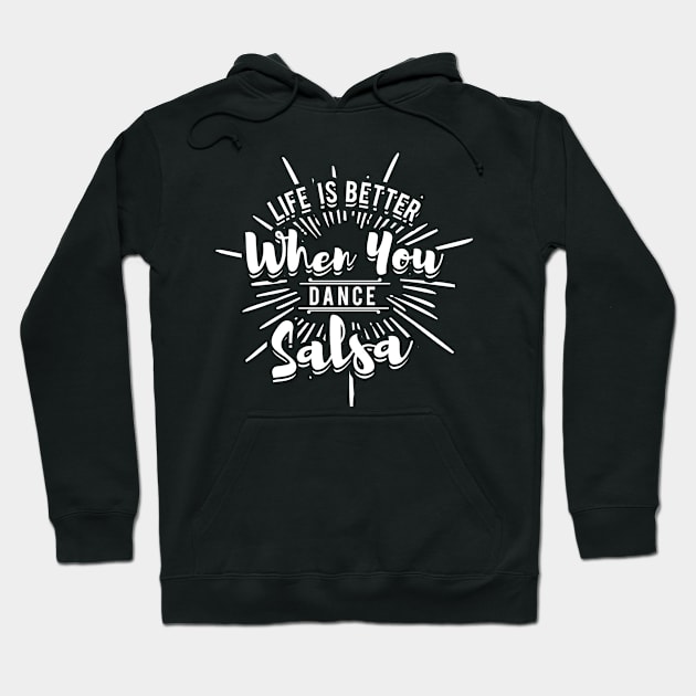 Salsa Dance Dancing Latin Dancer Salsero Hoodie by ChrisselDesigns